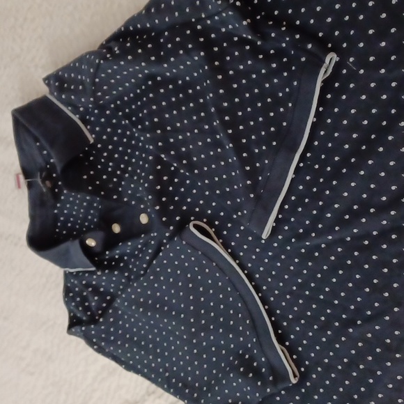 Lands End Navy Polo XXL Supima Cotton - Picture 5 of 11